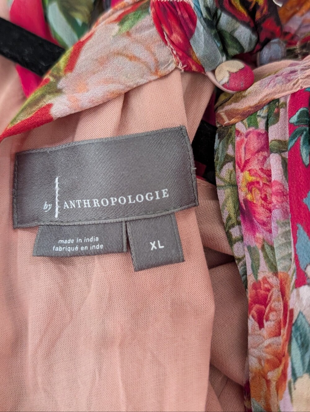 Anthropologie The Somerset Maxi Dress: Halter Edition - Pink Mosaic Floral - Picture 7 of 7